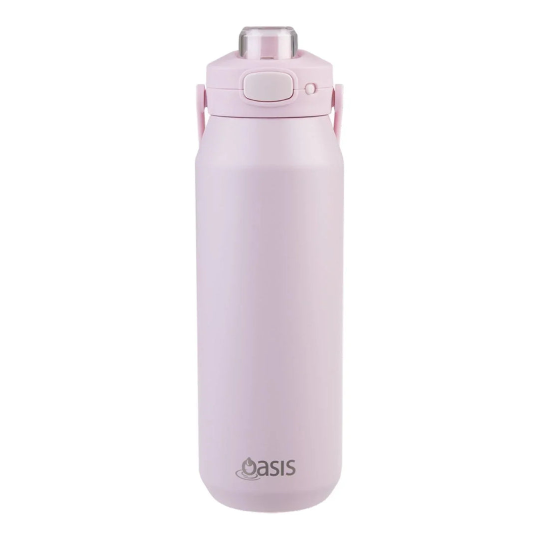 Oasis Ceramic Stainless Steel Triple Wall Capri Quick Release Drink Bottle 1L